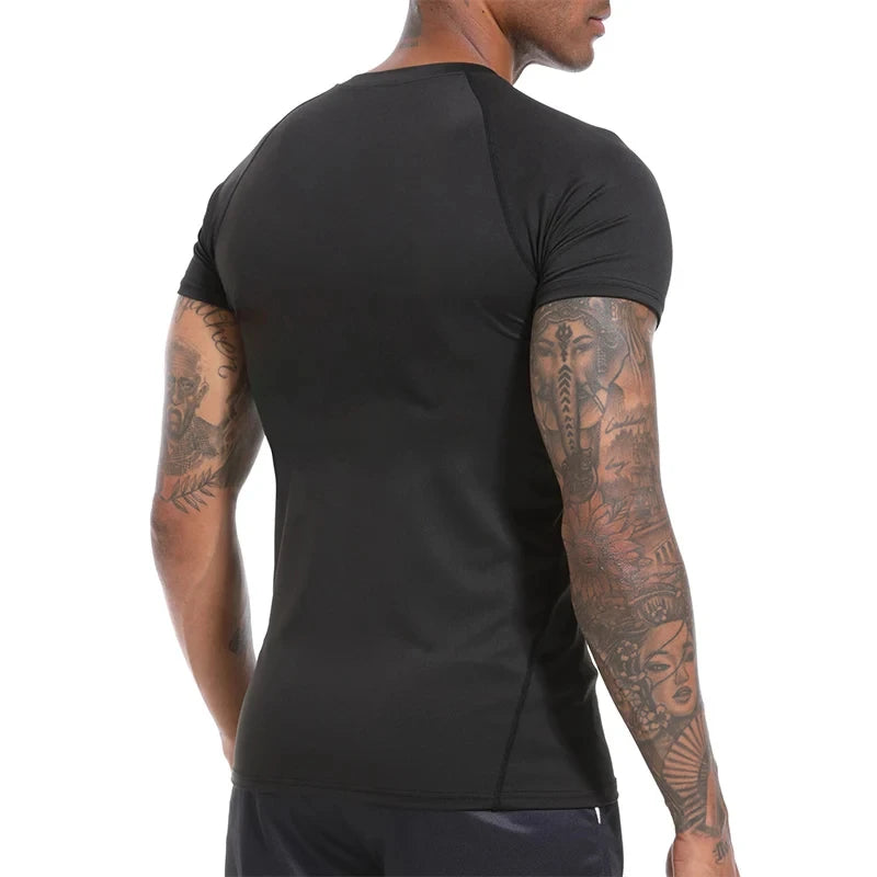 Cross Print Athletic Quick Dry T-Shirt Tees